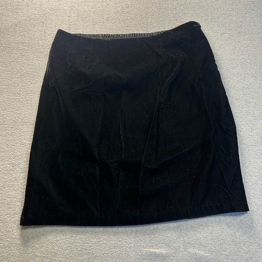 Fitting Image Pencil Skirt Womens Size 22 Black Velvet Made in‎ USA Plus Career